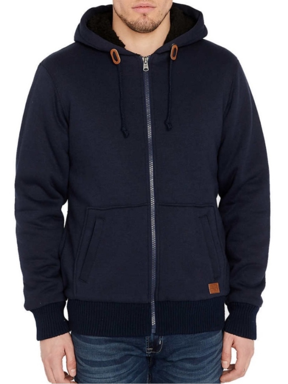 Buffalo Men’s Sherpa Lined Fleece Hoodie Size XL